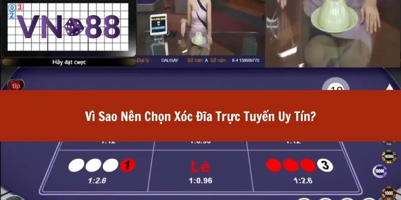 xóc đĩa trực tuyến uy tín